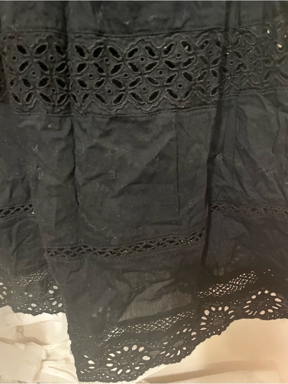 GAP Black Eyelet Midi Dress - Picture 4 of 6